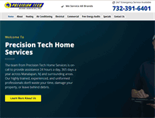 Tablet Screenshot of precisiontechnj.com